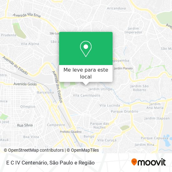 E C IV Centenário mapa