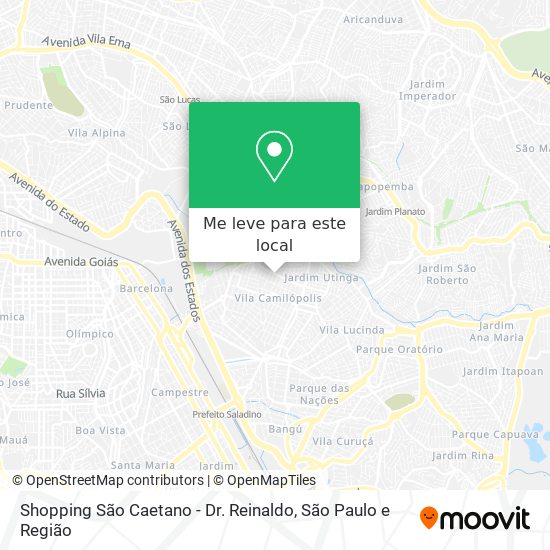 Shopping São Caetano - Dr. Reinaldo mapa