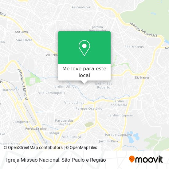 Igreja Missao Nacional mapa
