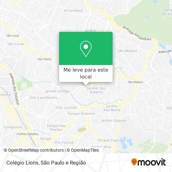 Colégio Lions mapa