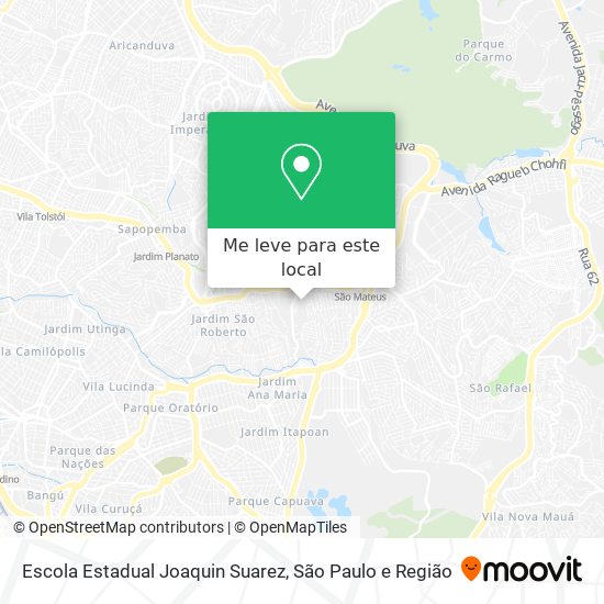 Escola Estadual Joaquin Suarez mapa