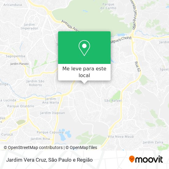 Jardim Vera Cruz mapa