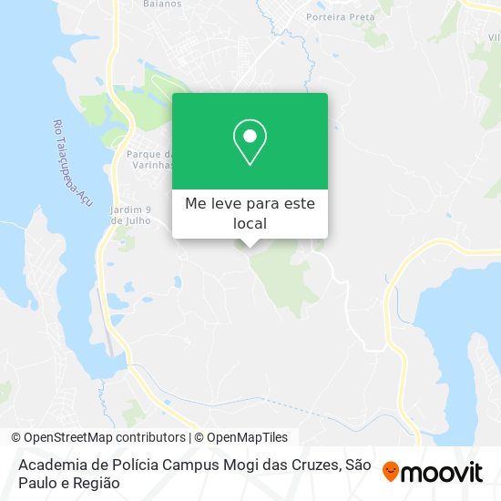 Academia de Polícia Campus Mogi das Cruzes mapa