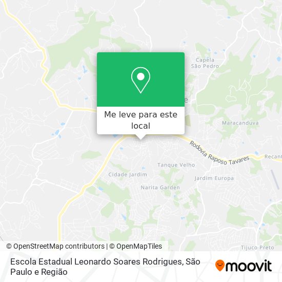 Escola Estadual Leonardo Soares Rodrigues mapa