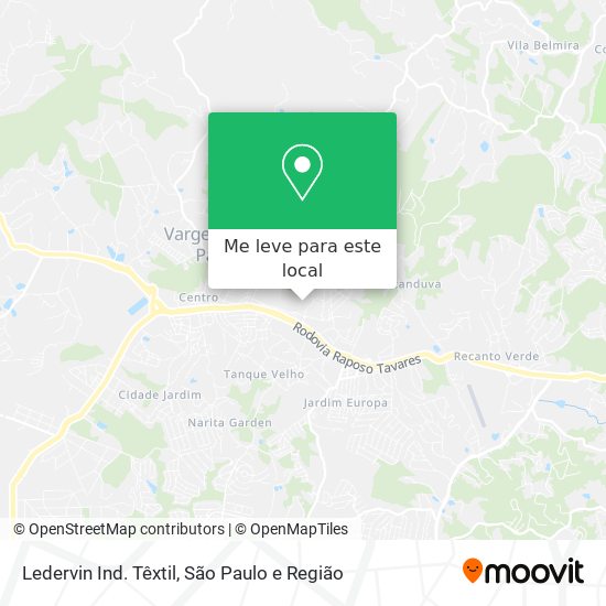 Ledervin Ind. Têxtil mapa