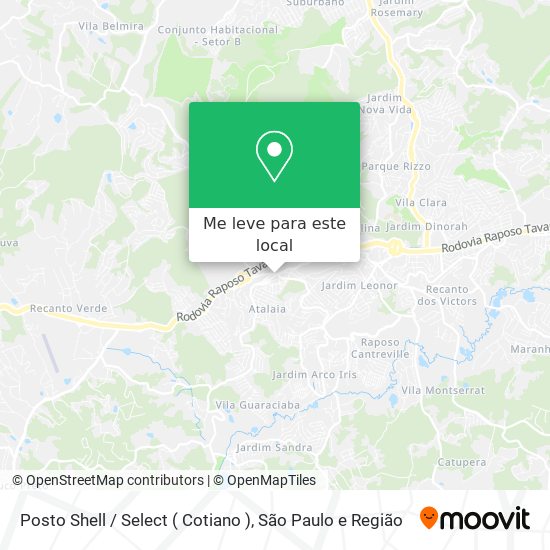 Posto Shell / Select ( Cotiano ) mapa