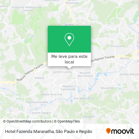Hotel Fazenda Maranatha mapa