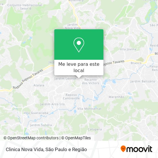 Clinica Nova Vida mapa