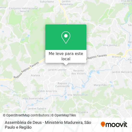 Assembléia de Deus - Ministério Madureira mapa