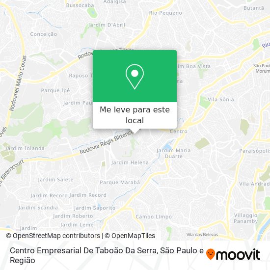 Centro Empresarial De Taboão Da Serra mapa