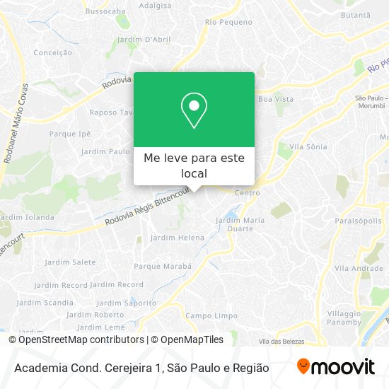 Academia Cond. Cerejeira 1 mapa