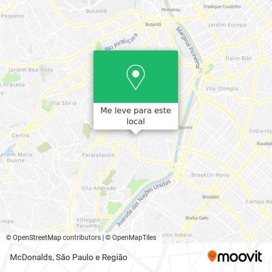 McDonalds mapa