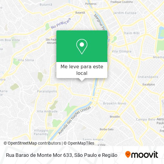 Rua Barao de Monte Mor 633 mapa
