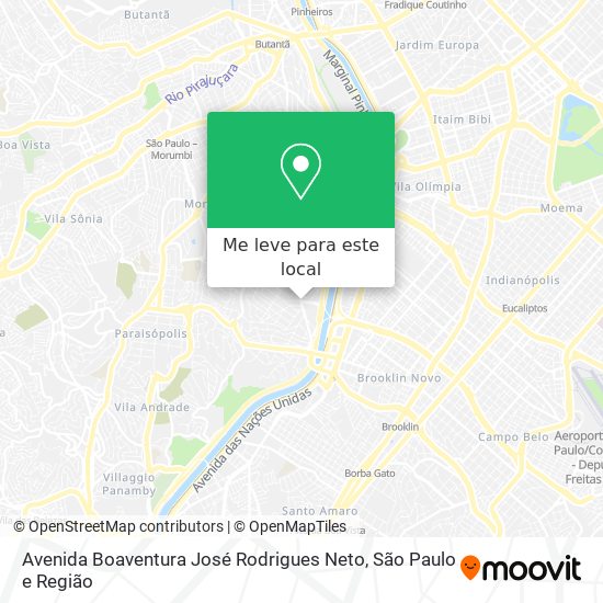 Avenida Boaventura José Rodrigues Neto mapa