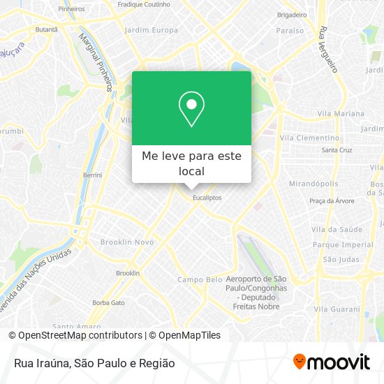 Rua Iraúna mapa