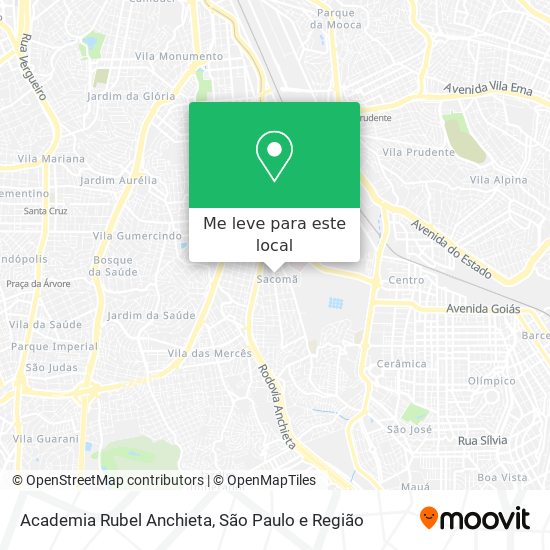 Academia Rubel Anchieta mapa