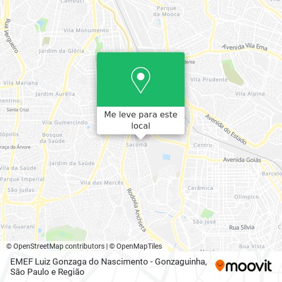 EMEF Luiz Gonzaga do Nascimento - Gonzaguinha mapa