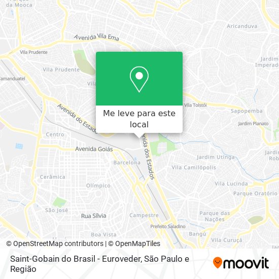 Saint-Gobain do Brasil - Euroveder mapa