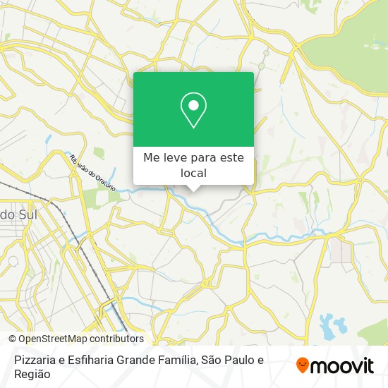 Pizzaria e Esfiharia Grande Família mapa