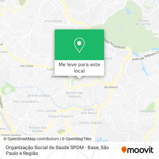Organização Social de Saúde SPDM - Base mapa