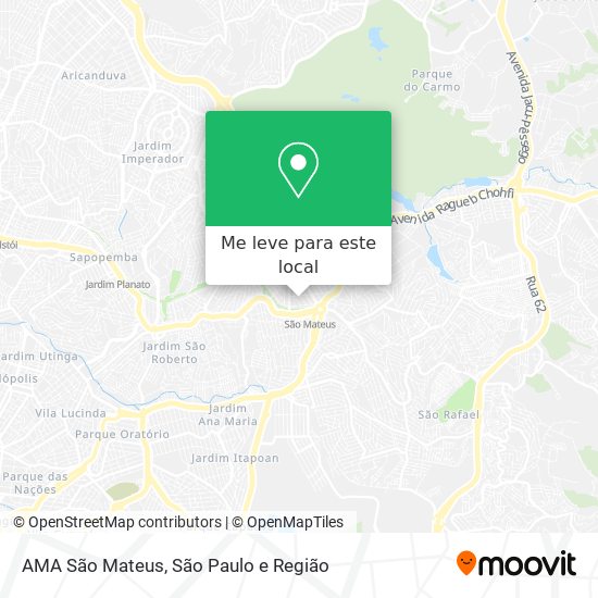 AMA São Mateus mapa