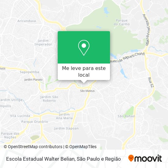 Escola Estadual Walter Belian mapa