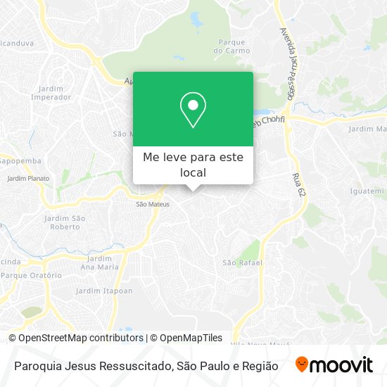 Paroquia Jesus Ressuscitado mapa