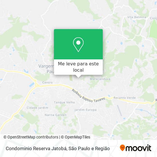 Condominio Reserva Jatobá mapa
