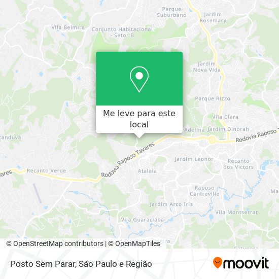 Posto Sem Parar mapa