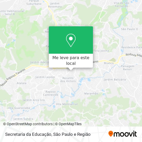 Secretaria da Educação mapa