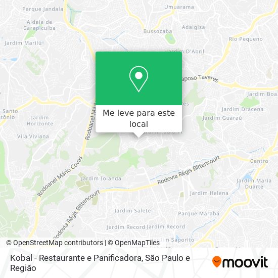 Kobal - Restaurante e Panificadora mapa