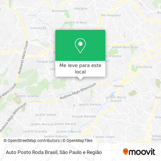 Auto Posto Roda Brasil mapa