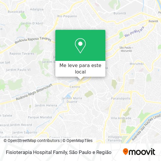 Fisioterapia Hospital Family mapa