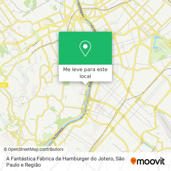 A Fantástica Fábrica de Hamburger do Jotero mapa