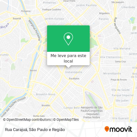 Rua Carajuá mapa