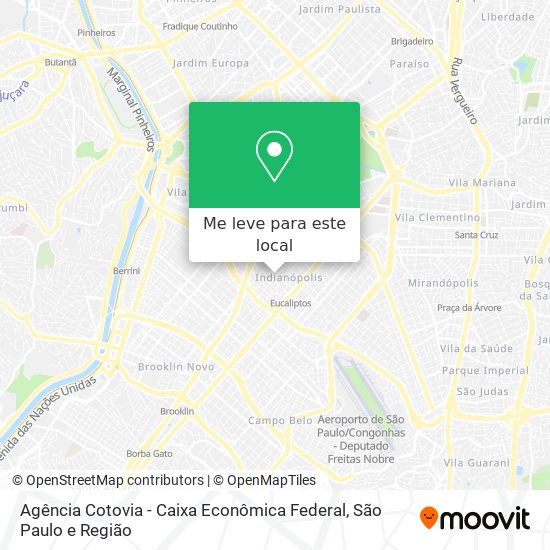Agência Cotovia - Caixa Econômica Federal mapa