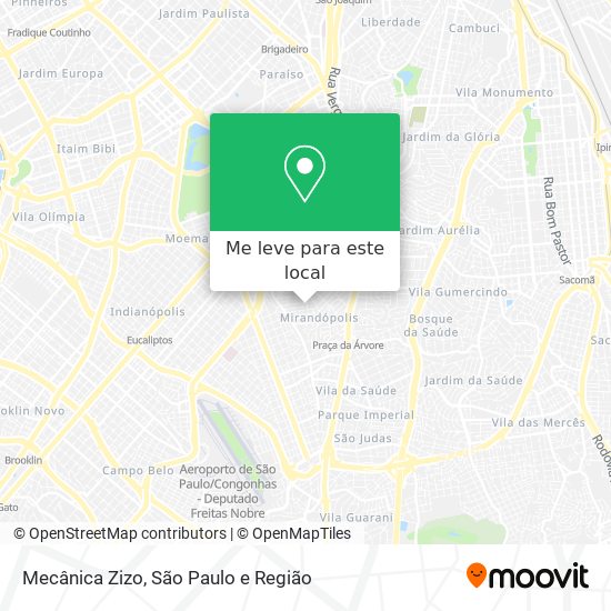 Mecânica Zizo mapa