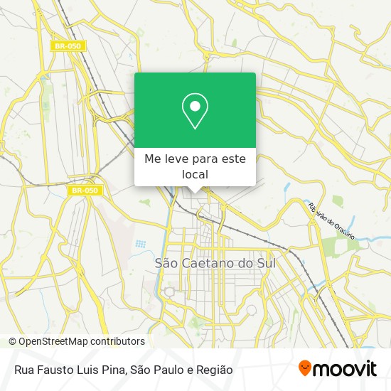 Rua Fausto Luis Pina mapa