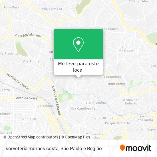 sorveteria moraes costa mapa