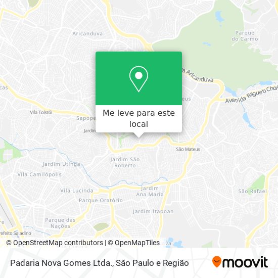 Padaria Nova Gomes Ltda. mapa