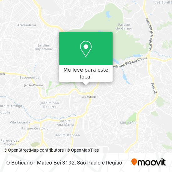 O Boticário - Mateo Bei 3192 mapa