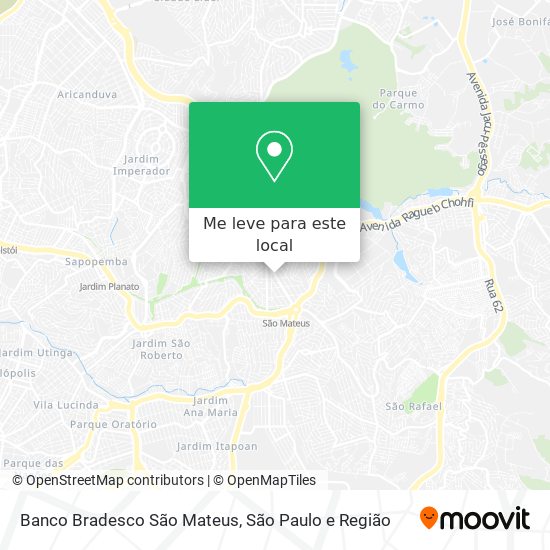 Banco Bradesco São Mateus mapa