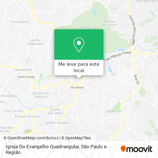 Igreja Do Evangelho Quadrangular mapa