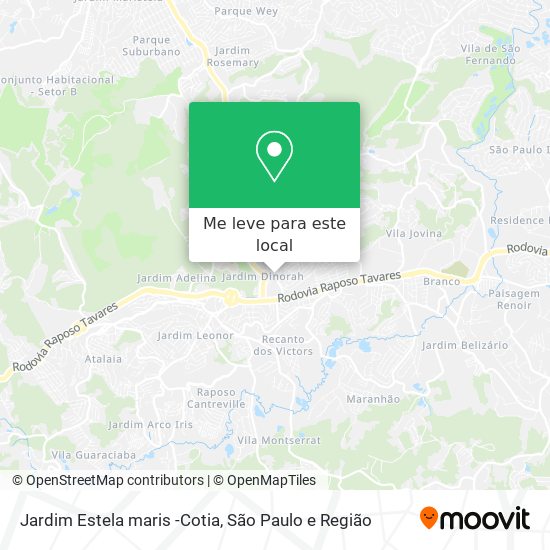 Jardim Estela maris -Cotia mapa
