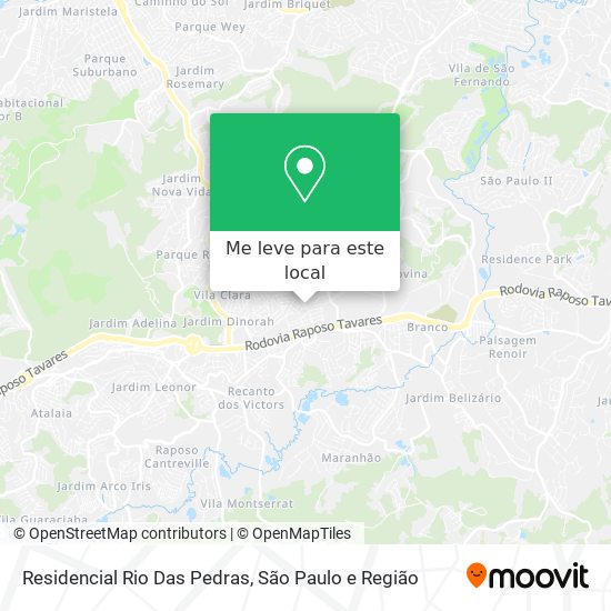 Residencial Rio Das Pedras mapa