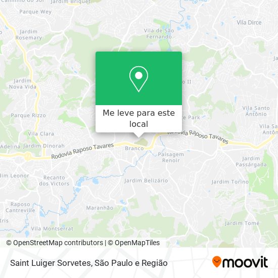 Saint Luiger Sorvetes mapa