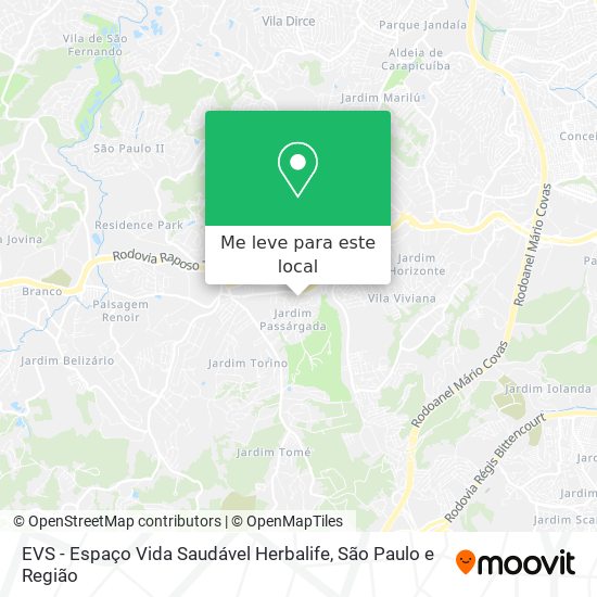 EVS - Espaço Vida Saudável Herbalife mapa