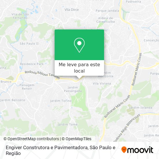 Engiver Construtora e Pavimentadora mapa