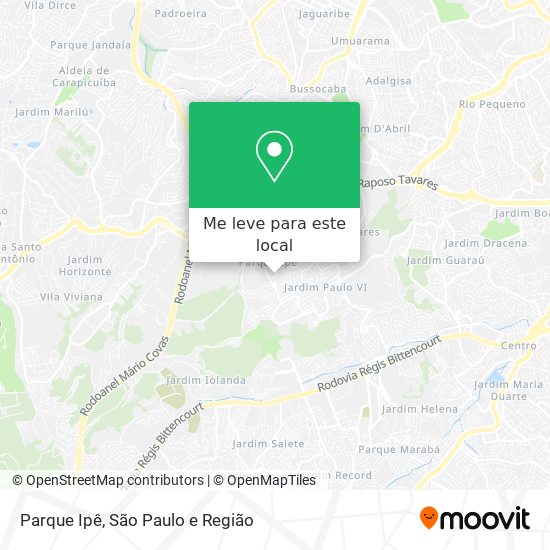 Parque Ipê mapa