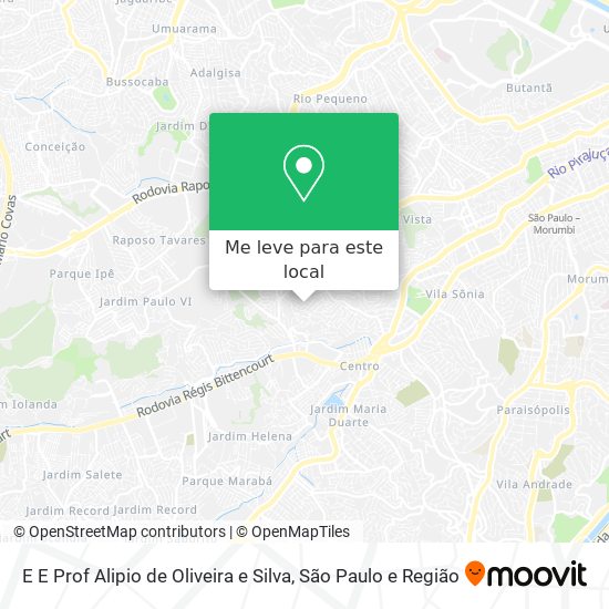 E E Prof Alipio de Oliveira e Silva mapa